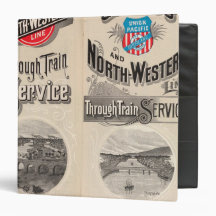 Chicago and North Western Line Vinyl Binders