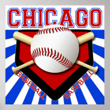 CHICAGO BASEBALL POSTER