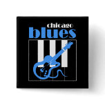 Chicago blues pin