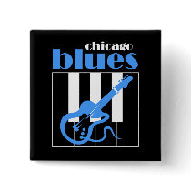 Chicago blues pin