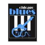 Chicago blues post card