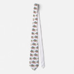 Chicago Cartoon Skyline Custom Ties