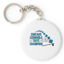Chicago Cornhole City Champion Key Chain