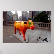 Chicago Cow on Parade Posters