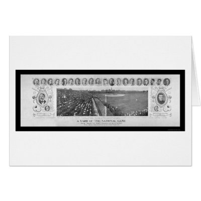 Chicago Cubs Baseball Champions Photo 1907 Cards by lc_panoramicphotos
