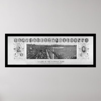 Chicago Cubs Baseball Champions Photo 1907 Posters by lc_panoramicphotos