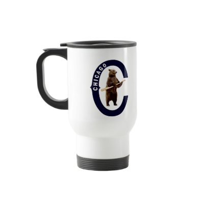 Chicago Cubs Real Bear Logo Mugs by fohkat