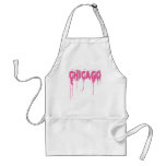 CHICAGO DRIPPING PINK PAINT APRONS