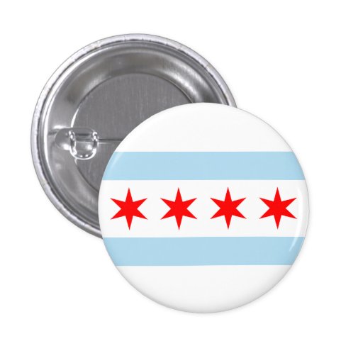 CHICAGO FLAG PIN