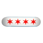 Chicago Flag Skateboard Deck