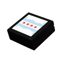 Chicago Flag Skyline Gift Box