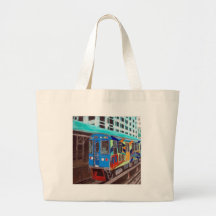 Chicago Graffiti El Train Tote Bag