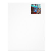 Chicago Grafitti El Train Letterhead Template