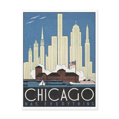Chicago Has Everything Post Card by vintagegiftmall