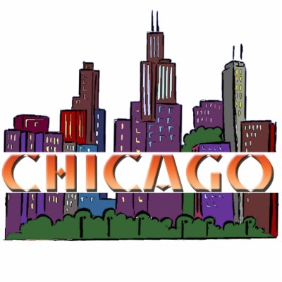 Chicago  IL Acrylic Cut Out by yourcity