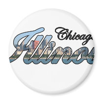 Chicago, Illinois Skyline magnets