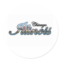 Chicago, Illinois Skyline stickers