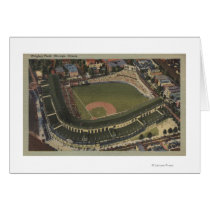 Chicago, Illinois - Wrigley Field Cubs Greeting Cards