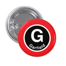 Chicago L Garfield Red Line Pinback Buttons