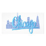 CHICAGO-Light-Blue Customized Photo Card