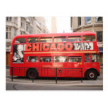 Chicago, London Bus... Postcard