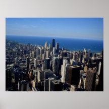 Chicago Loop and Lake Michigan - Illinois Print