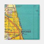 Chicago Map Magnet