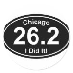 Chicago Marathon Round Stickers