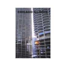 Chicago Marina Towers canvas wrapped photograph Stretched Canvas Print