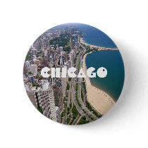 Chicago panoramic view pin