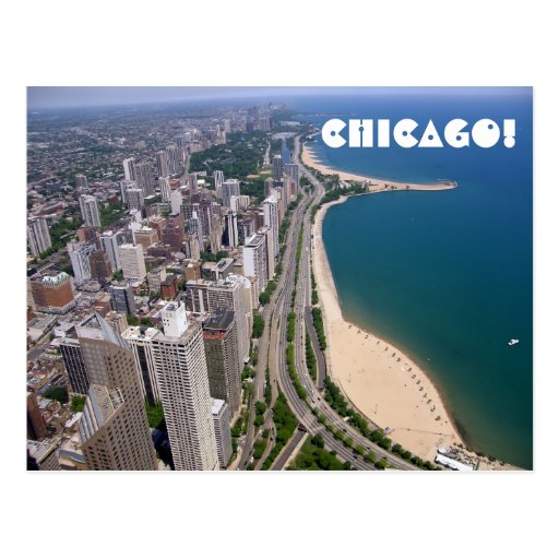 Chicago panoramic view post card