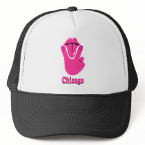 Chicago Pink Mesh Hats