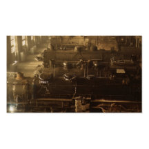 Chicago Railway Locomotive Shop Business Card