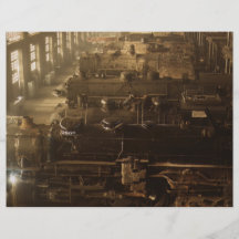 Chicago Railway Locomotive Shop Personalized Flyer