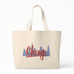 CHICAGO-RED TOTE BAG