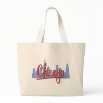 CHICAGO-RED CANVAS BAGS