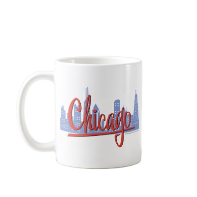 CHICAGO-RED COFFEE MUGS by knudsonstudios
