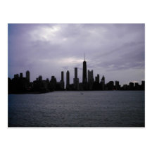 Chicago Skyline and Lake Michigan Postcard