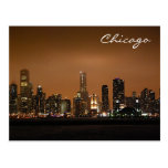 Chicago Skyline As Visible From Lake Michigan Postcard