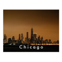 Chicago Skyline at the John Hancock Centre Postcards