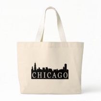 Chicago Skyline Tote Bag