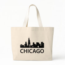 Chicago Skyline Tote Bags