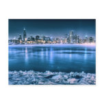 Chicago Skyline in Winter postcards
