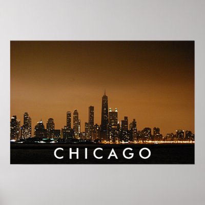 Chicago Skyline - John Hancock Centre Posters by malibuitalian