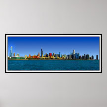 CHICAGO SKYLINE PANORAMA PRINT