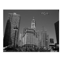 Chicago skyline post card