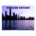 Chicago skyline postcard
