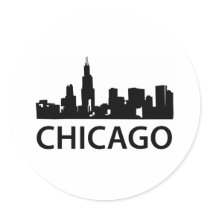 Chicago Skyline Stickers