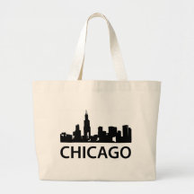 Chicago Skyline Tote Bags