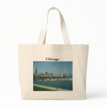 Chicago Skyline Tote Handbag